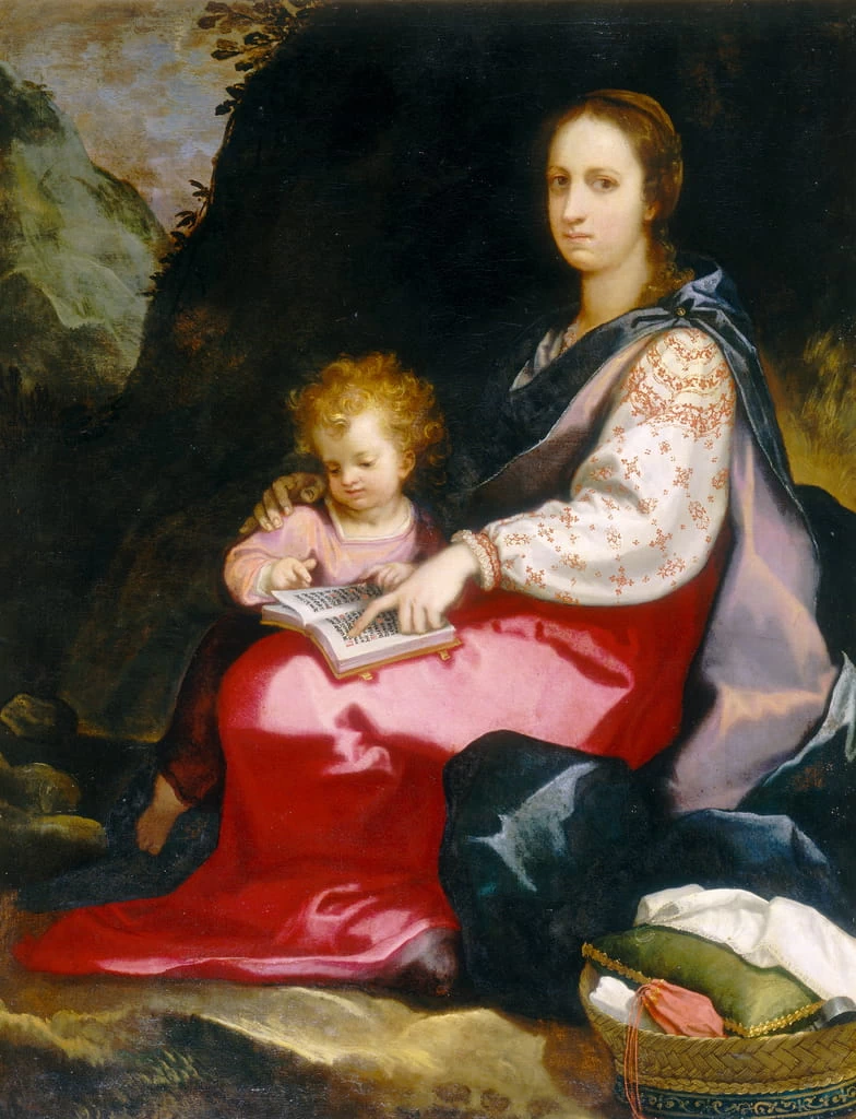 Madonna che insegna a leggere a Gesù Bambino - Gallerie degli Uffizi, Firenze